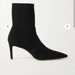 Stuart Weitzman Suede Sock Booties
